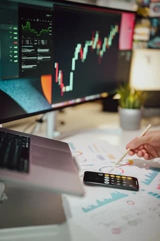 Investor reviewing a portfolio