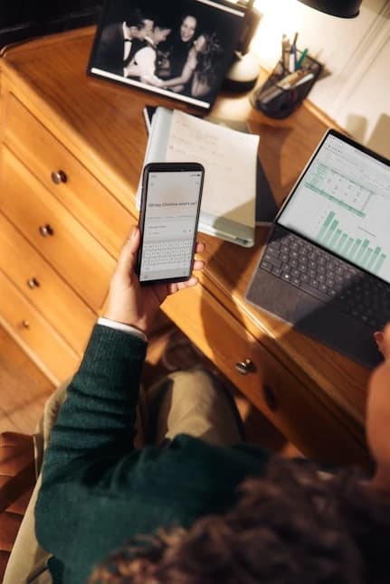 Analysing markets on a phone