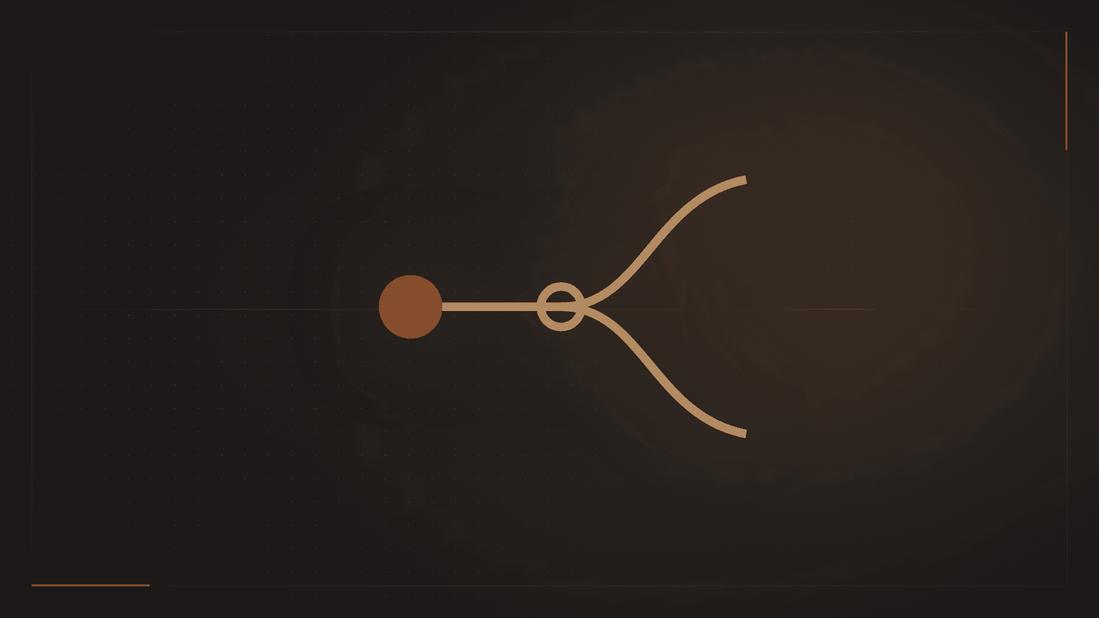 A line reaching a marked decision point and branching into two routes, representing the decisions that matter more than stock picks.
