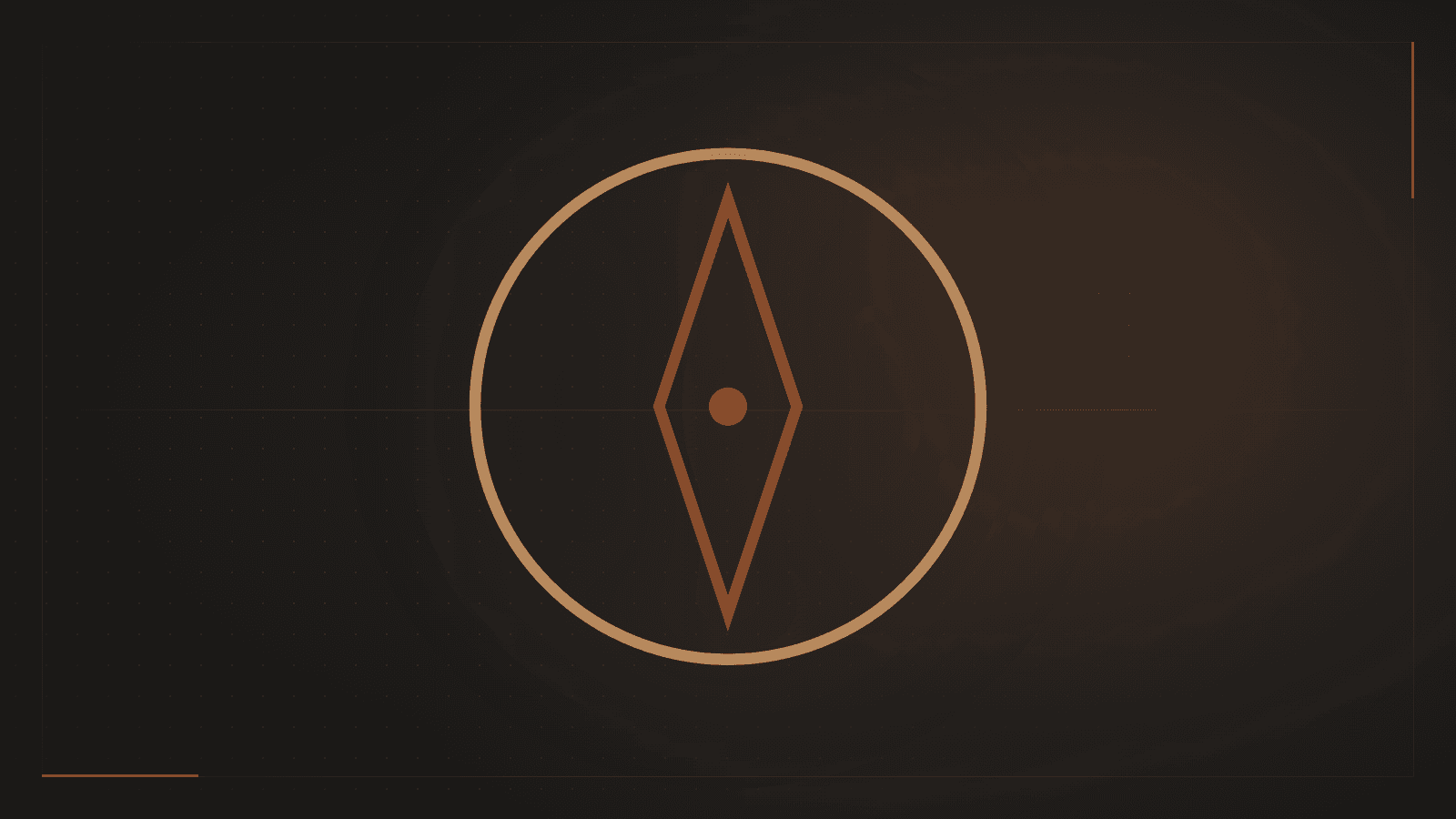 A compass outline with its needle held steady, representing financial literacy as a sense of direction rather than a hot tip.