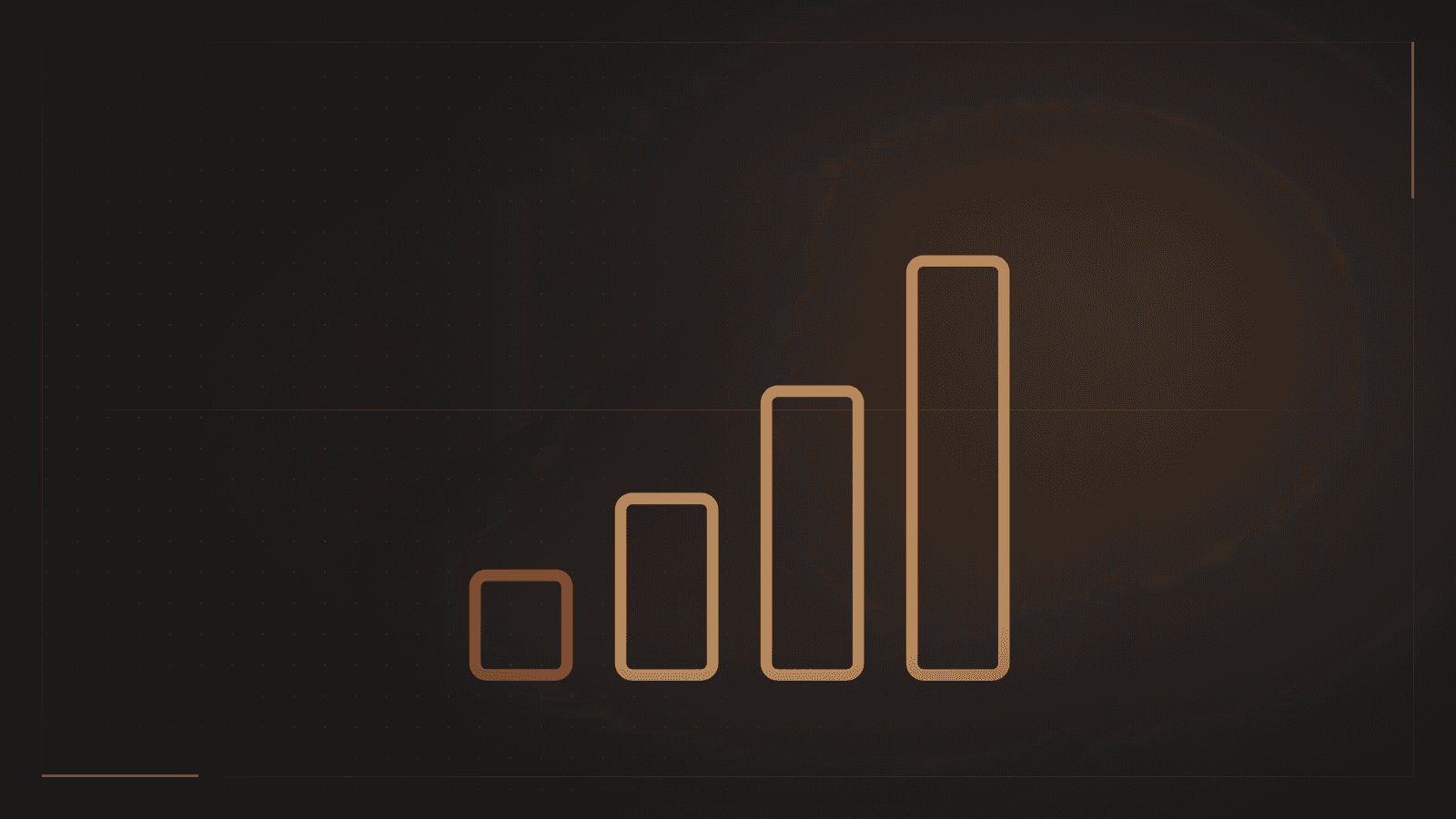 Four rising bars with the smallest one highlighted, representing how little money you need to start investing in PSX.